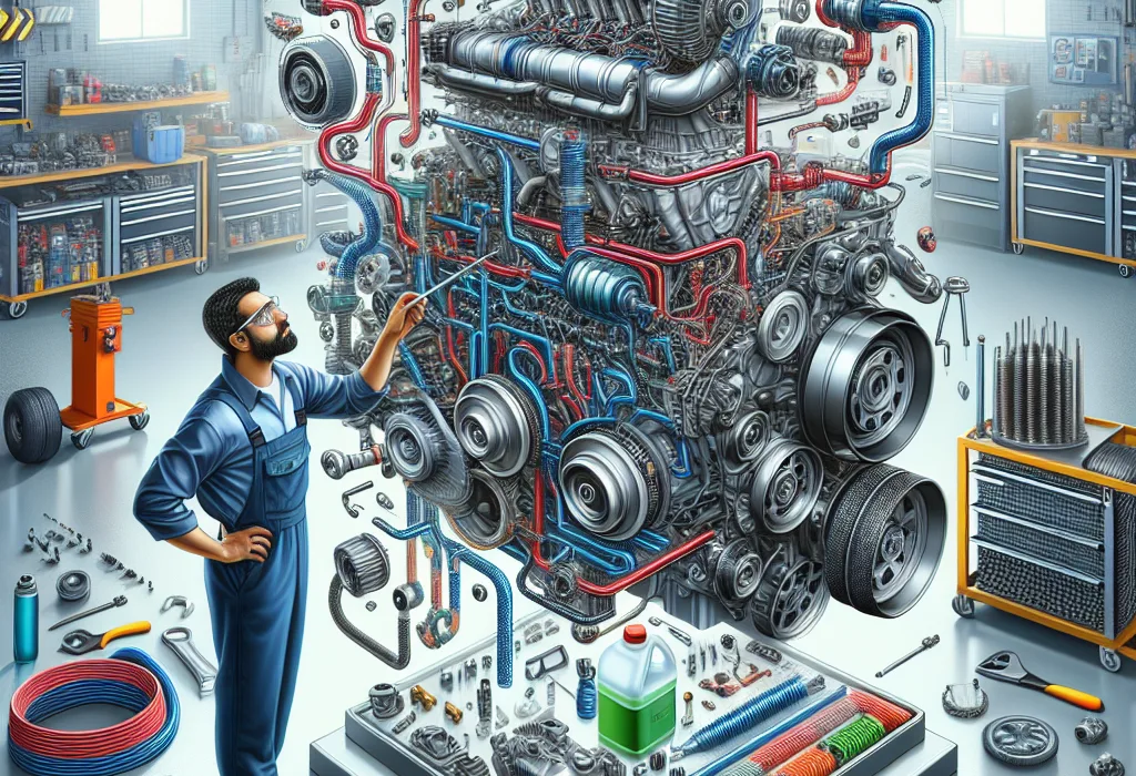 Будова системи охолодження двигуна