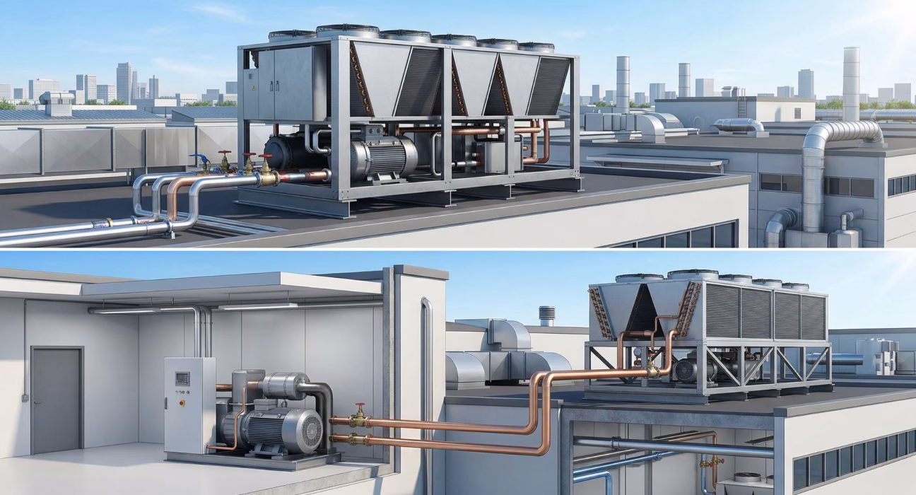 Моноблочні чиллери VS з виносним конденсатором